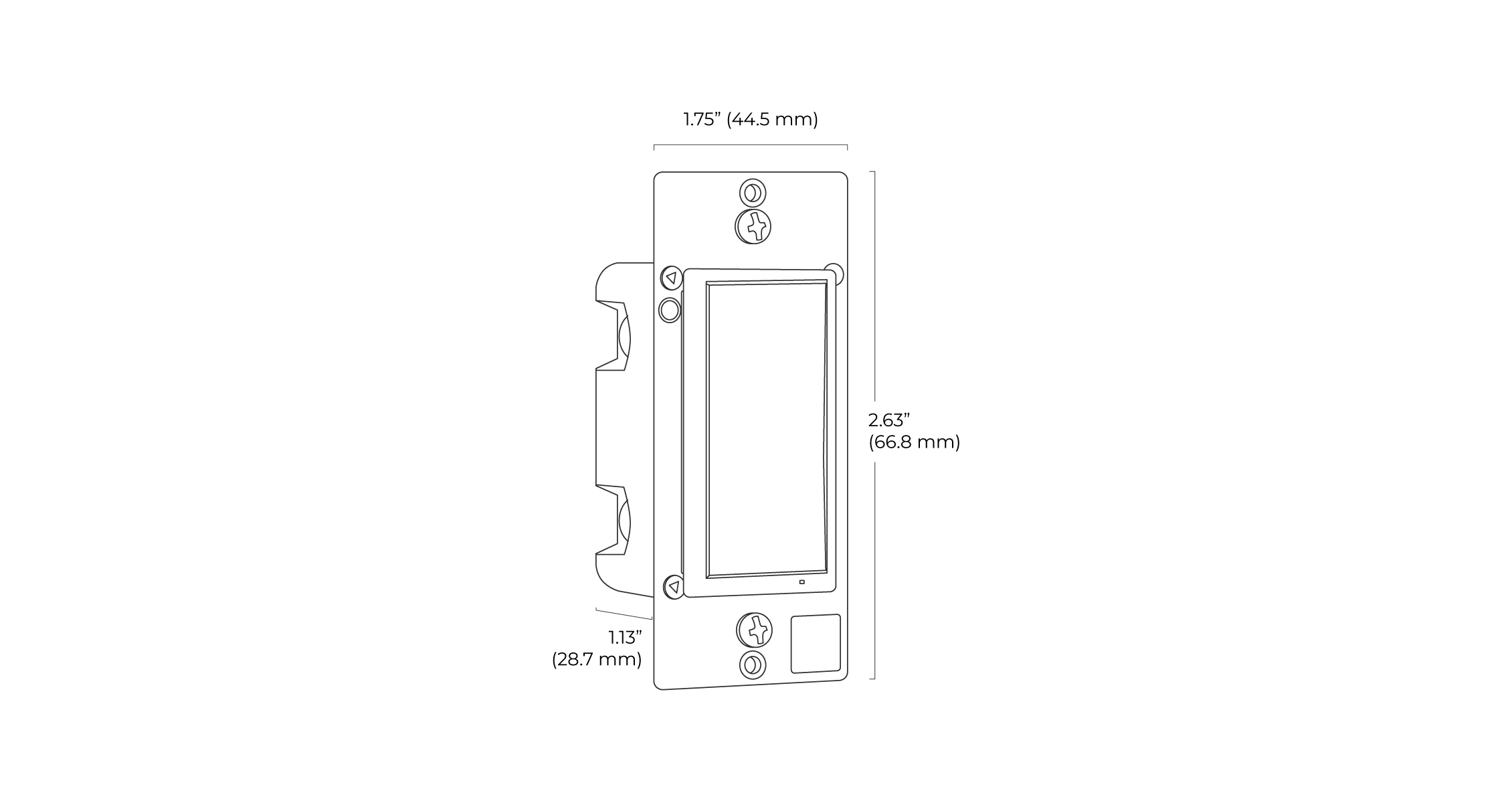 Smart Light Switch Spec Drawing